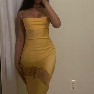 Meshki Women's Yellow Dress